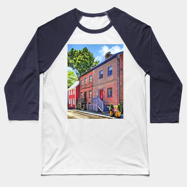 Annapolis MD - Fleet Street Baseball T-Shirt by SusanSavad